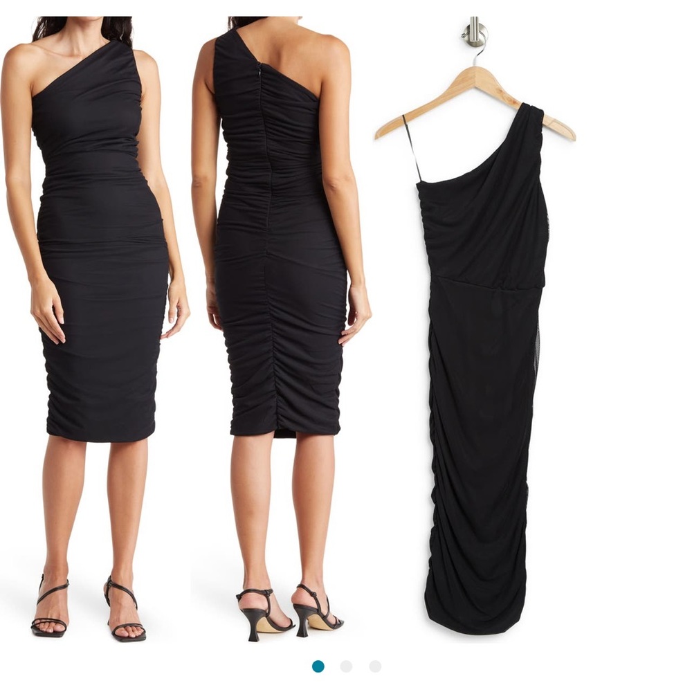 Brand-new one shoulder body con dress